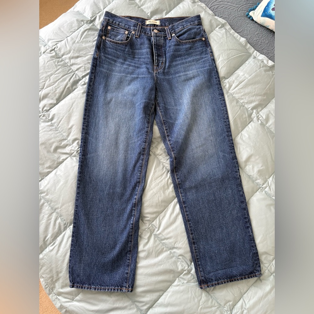 Madewell Low Slung Straight- Near new
